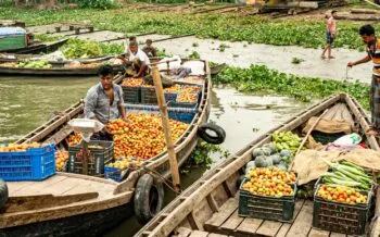 Bangladesch schwimmender Markt