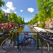 Amsterdamer Prinsengracht im Sommer