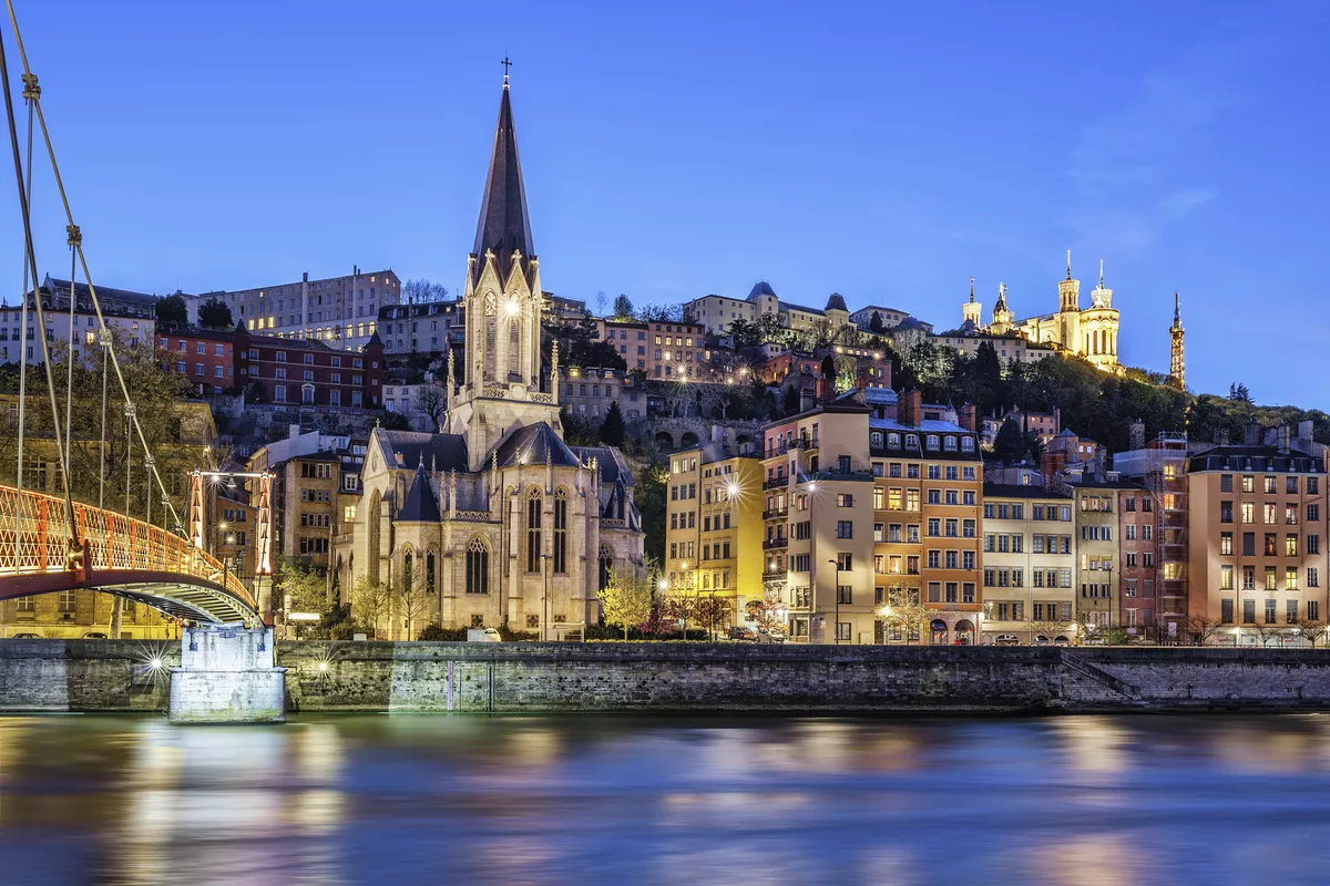 Aussicht auf Fluss Saône, Lyon - © shutterstock_167845649
