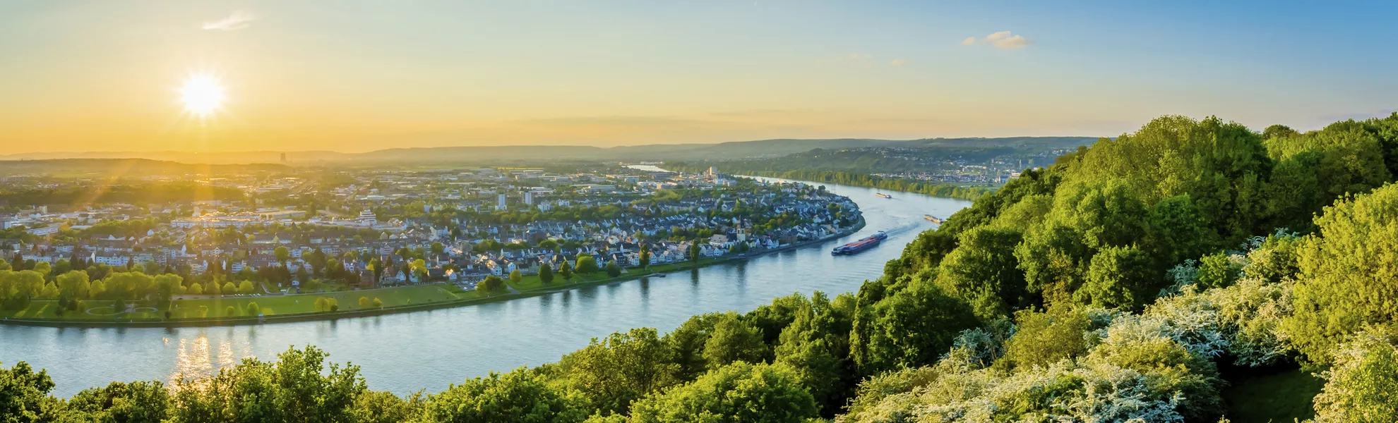 Aussicht bei Koblenz am Rhein