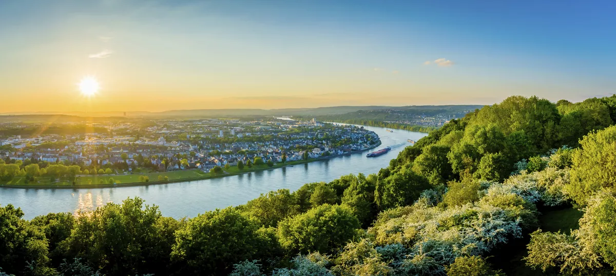 Aussicht bei Koblenz am Rhein