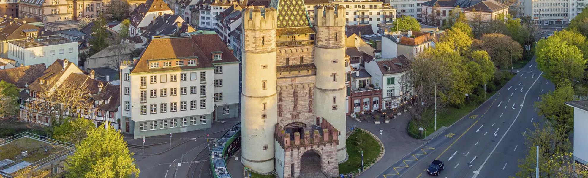 Luftaufnahme_Spalentor_1 - © Basel Tourismus