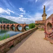 Liebesschlösser vor der Alten Brücke in Heidelberg