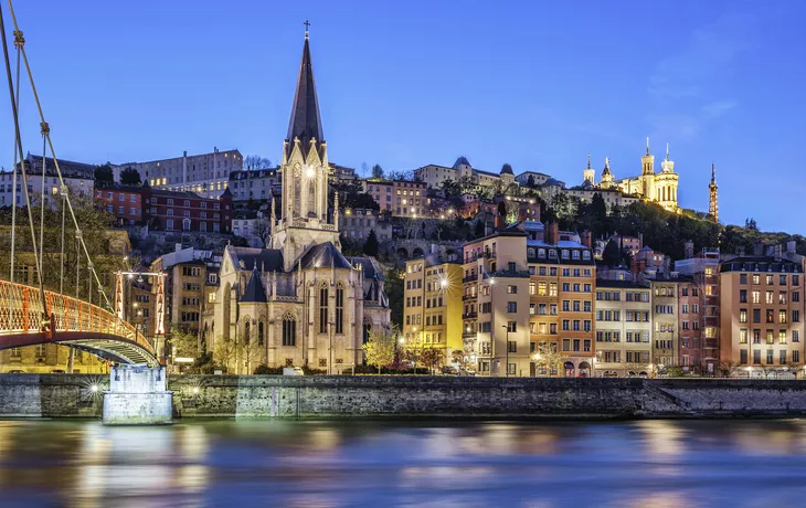 © shutterstock_167845649 - Aussicht auf Fluss Saône, Lyon