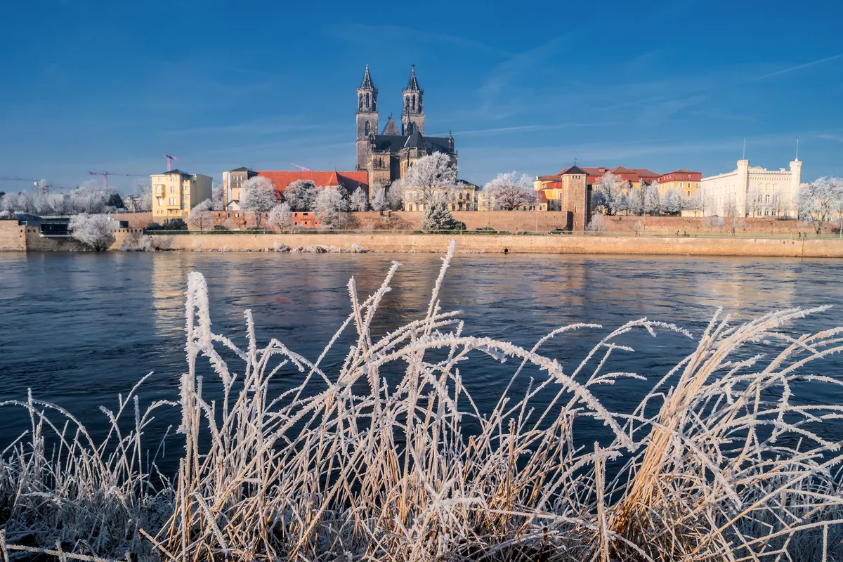 winterliches Magdeburg - © neurobite - stock.adobe.com