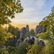 Deutschland, Sachsen, Sächsische Schweiz, Basteibrücke zum Son