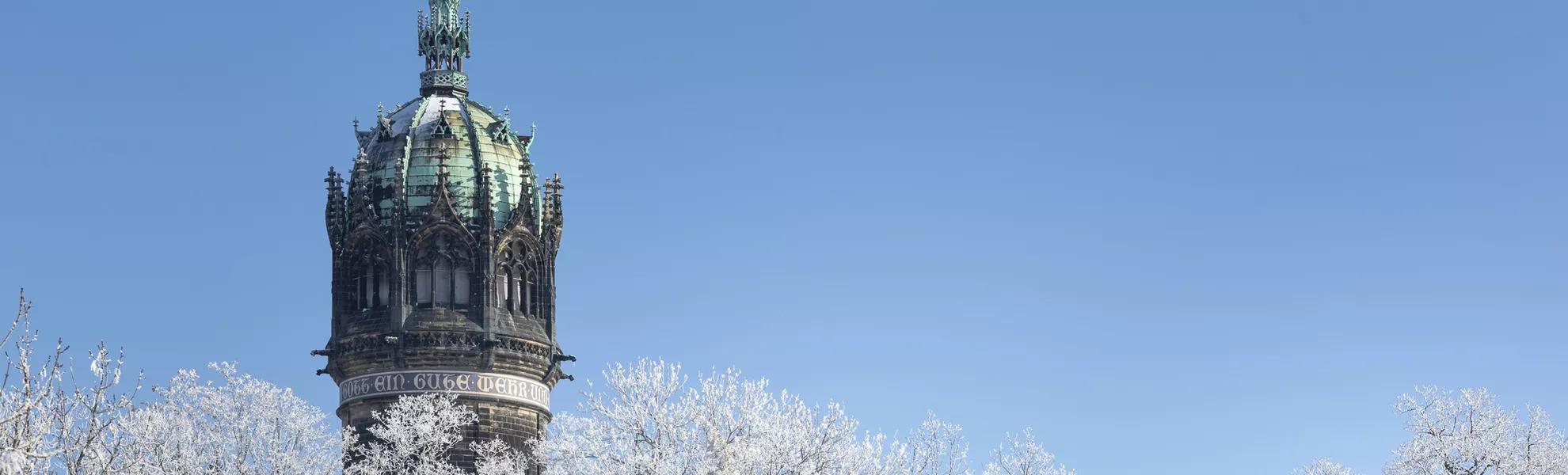 Historic Castle Church of Wittenberg in winter - © photoschmidt - stock.adobe.com