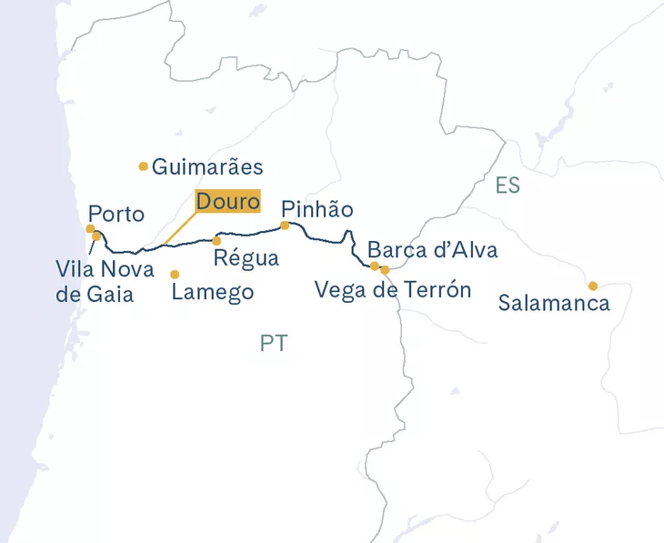 Routenplan Douro Spirit Porto-Regua-Porto