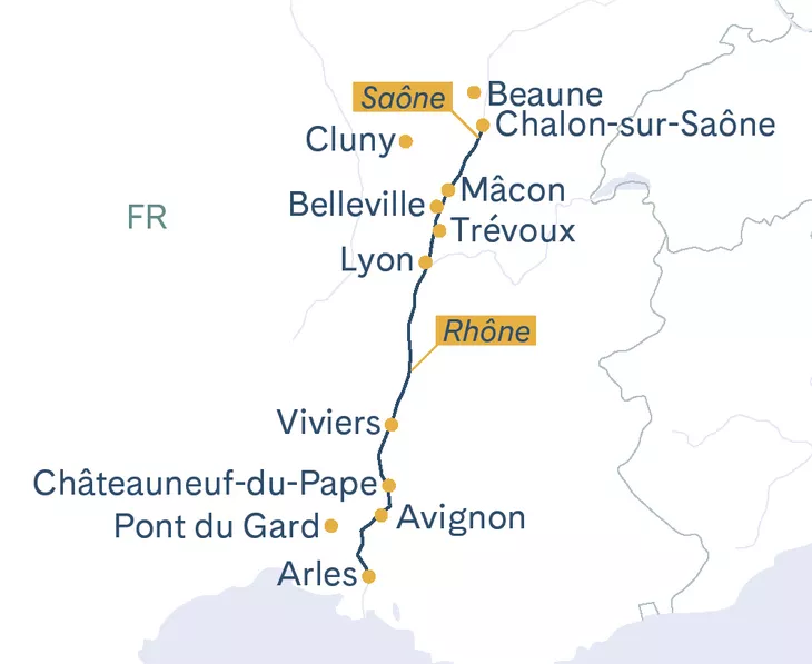 Routenplan MS Bijou du Rhône