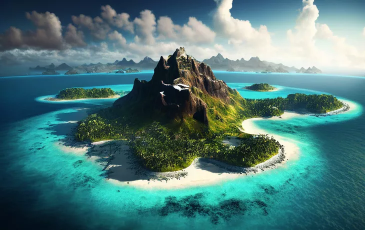 © Sci-Fi Agent - stock.adobe.com - Luftbild von Bora Bora