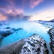 berühmte blaue Lagune in der Nähe von Reykjavik, Island