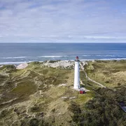 Leuchtturm Lynvig Fyr an der Nordseeküste