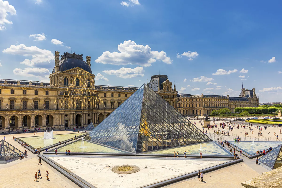 Paris, France - July 6, 2018: View of the Louvre Museum, the wor - © (C) 2018 Liubomir Paut. All Rights Reserved.